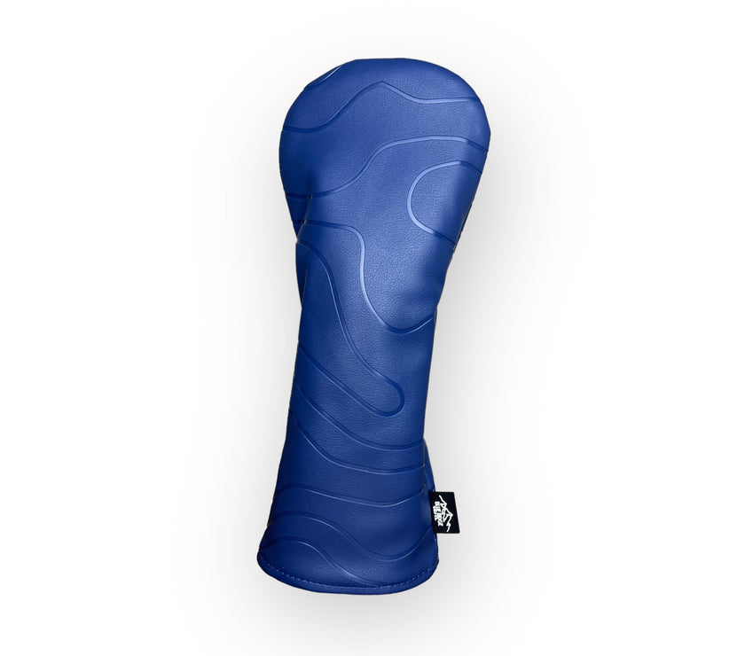 Topographic Edition 2.0 - Summit Blue Wood Golf Club Headcover By Blue Ridge Golf Co.