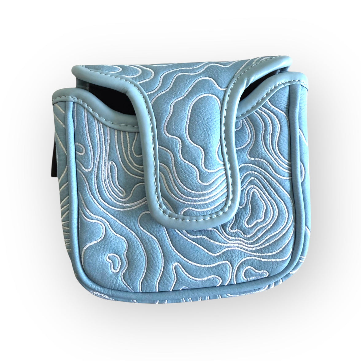 Topographic Edition - Carolina Blue / Embroidered Pure White