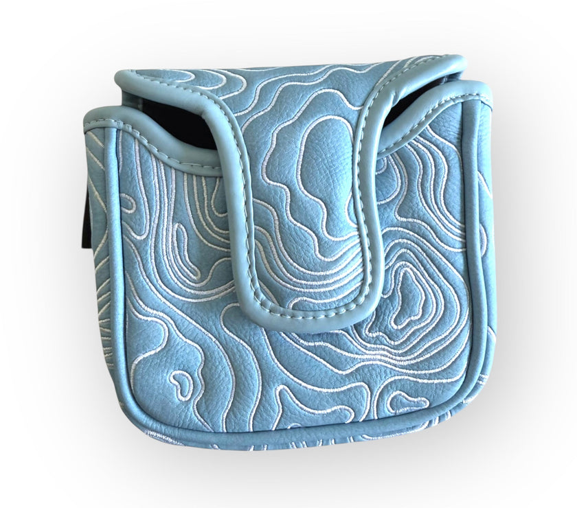 Topographic Edition - Carolina Blue / Embroidered Pure White