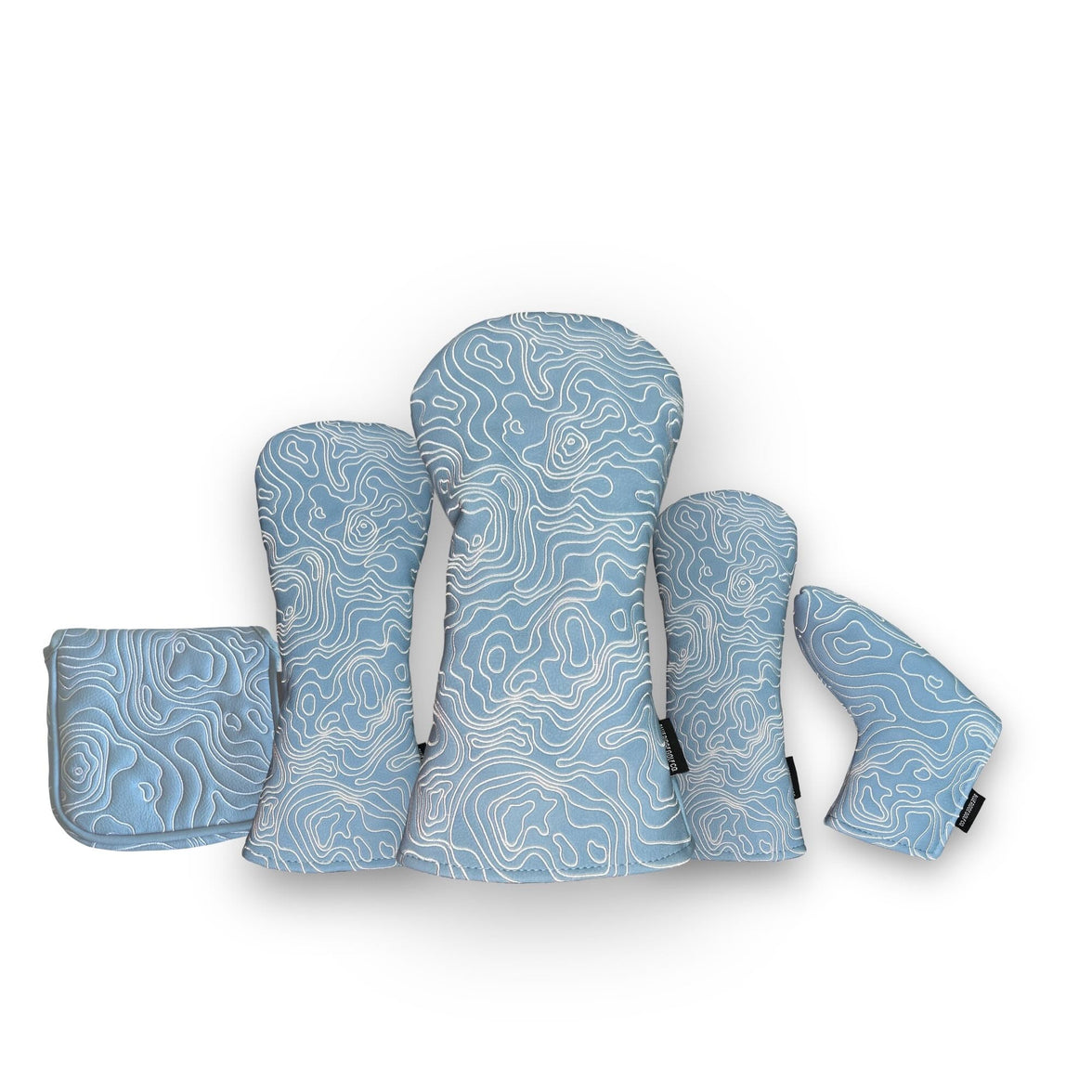 Topographic Edition - Carolina Blue / Embroidered Pure White