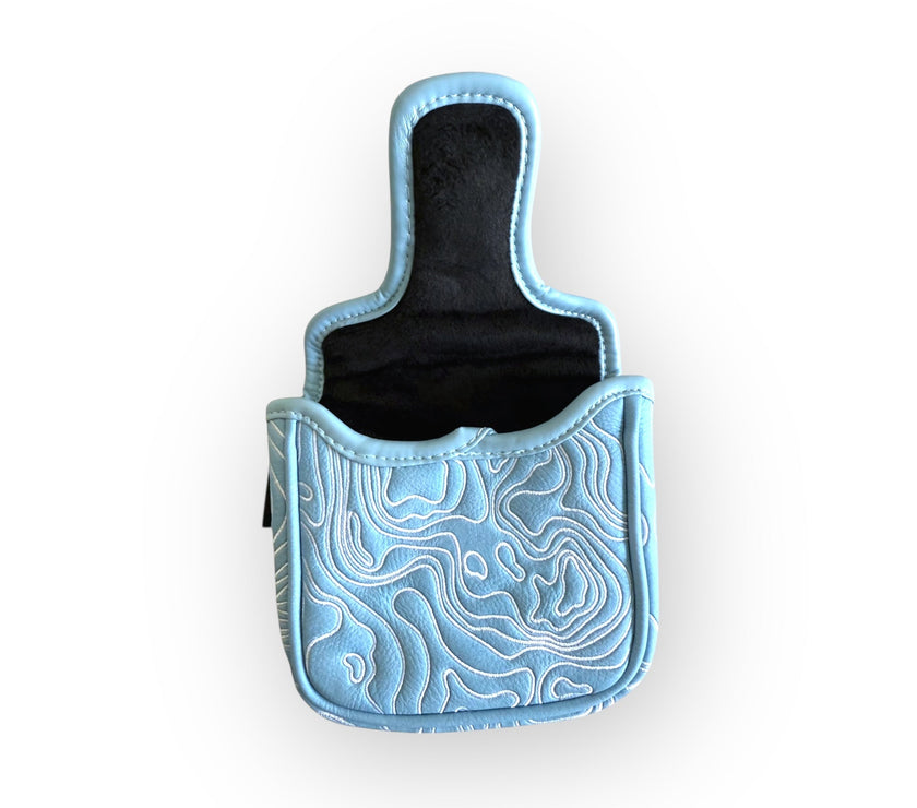 Topographic Edition - Carolina Blue / Embroidered Pure White