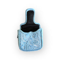 Topographic Edition - Carolina Blue / Embroidered Pure White