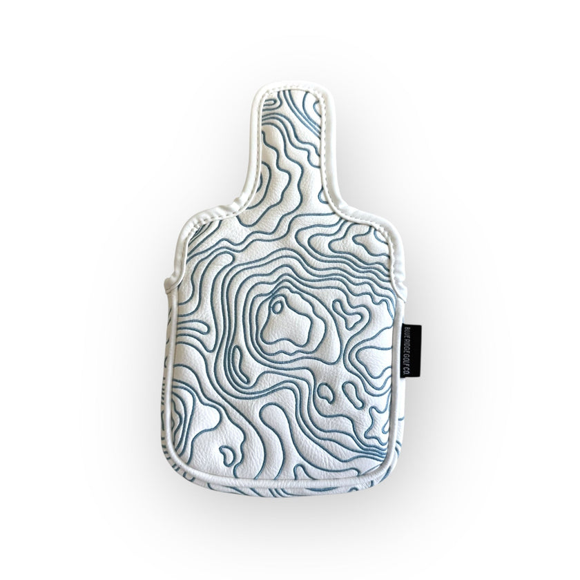 Topographic Edition - Pure White / Embroidered Carolina Blue