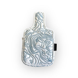 Topographic Edition - Pure White / Embroidered Carolina Blue