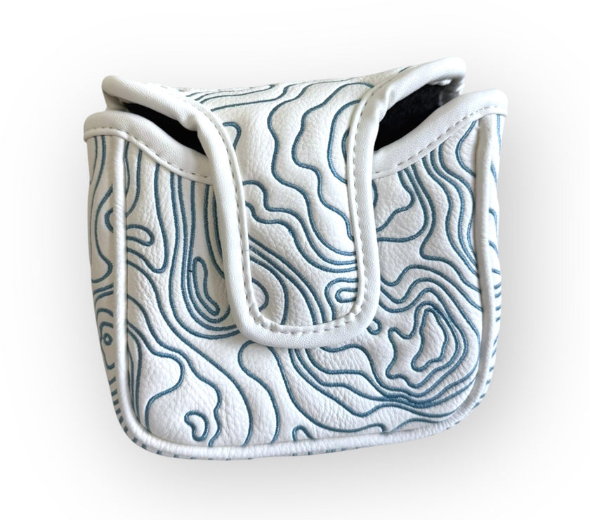 Topographic Edition - Pure White / Embroidered Carolina Blue