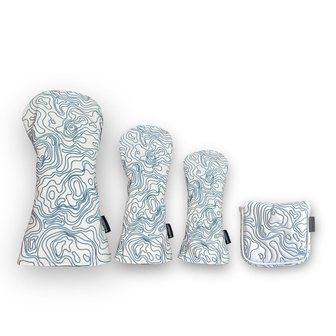 Topographic Edition - Pure White / Embroidered Carolina Blue