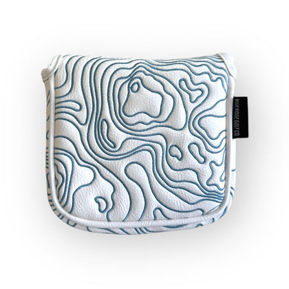 Topographic Edition - Pure White / Embroidered Carolina Blue