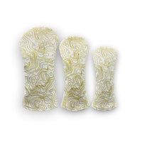 Topographic Edition - Pure White / Embroidered Sunrise Gold