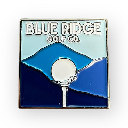 Metal Golf Ball Marker – Blue Ridge Mountains Background