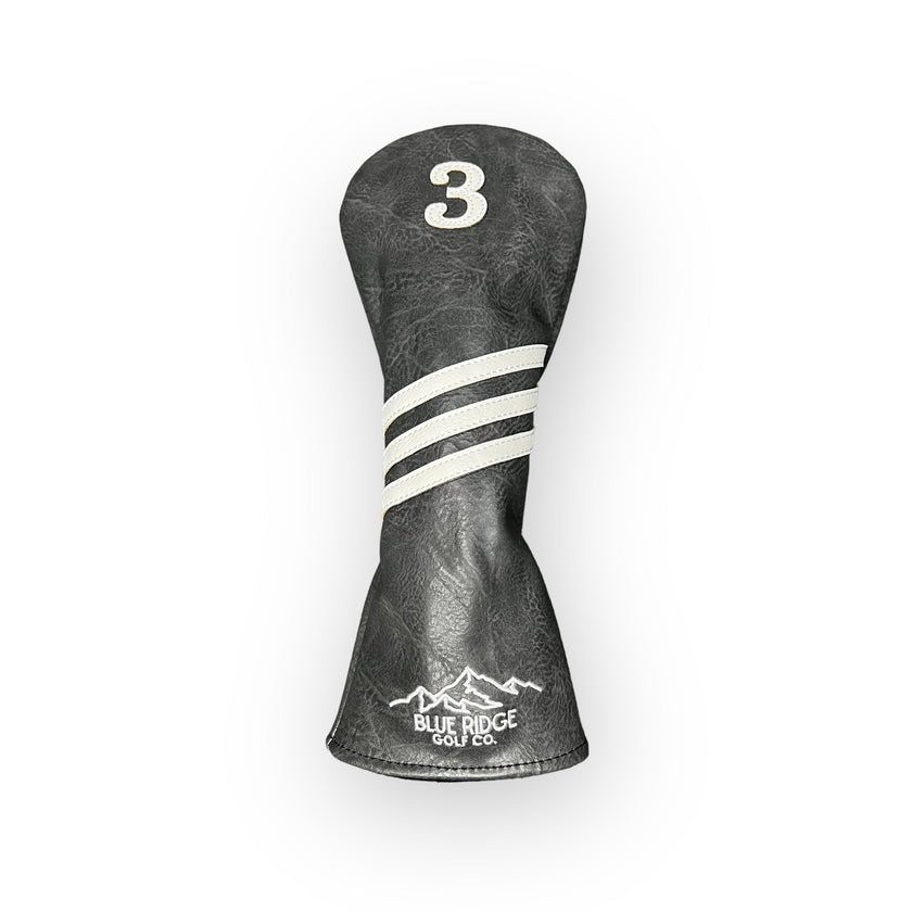 Grey Leather Golf Club Headcover – 3 Wood