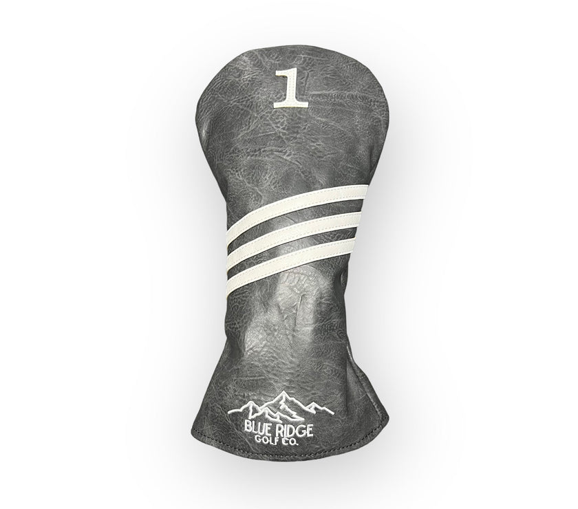 Grey Leather Golf Club Headcover – Driver