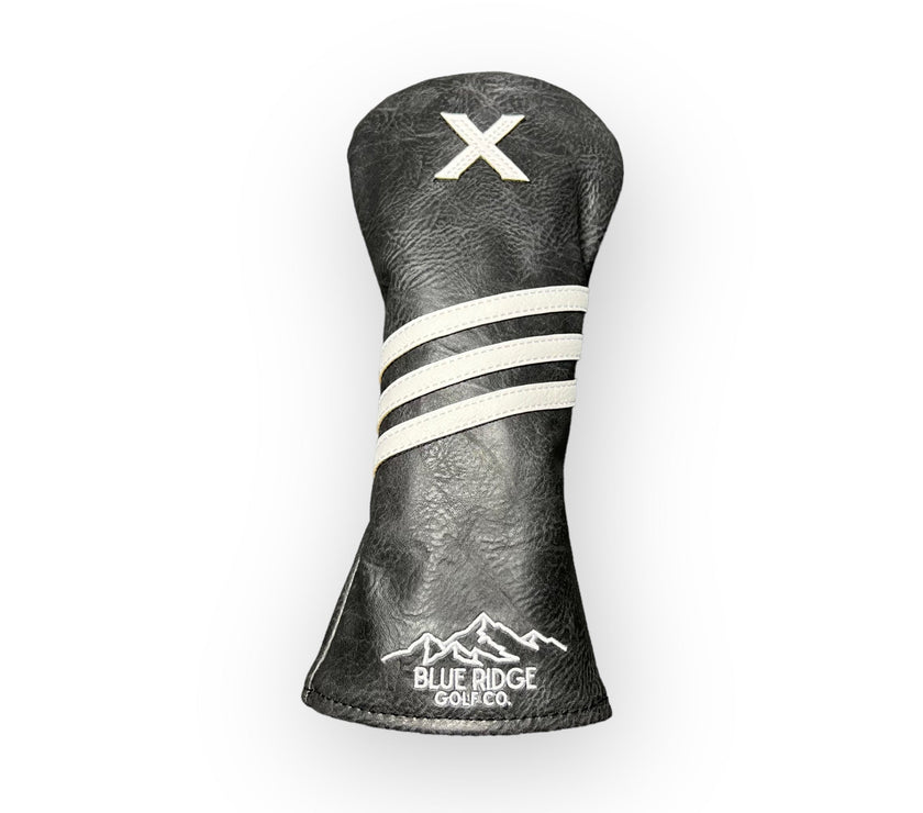 Grey Leather Golf Club Headcover – Hybrid