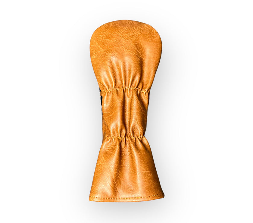 Brown Leather Golf Club Headcover – 3 Wood Reverse