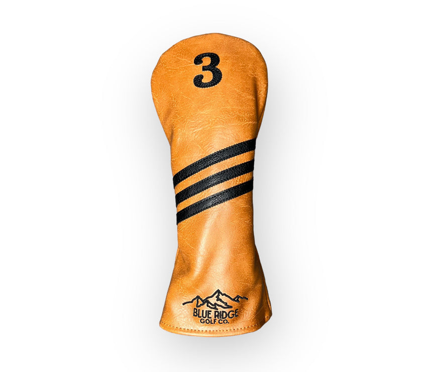 Brown Leather Golf Club Headcover – 3 Wood