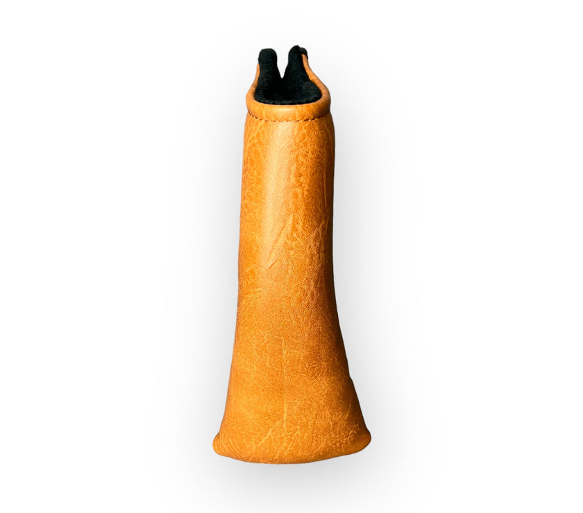 Brown Leather Golf Club Headcover – Putter Reverse