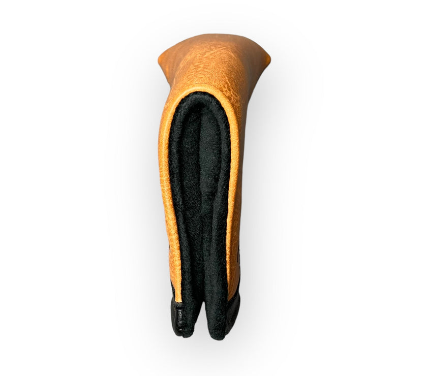 Brown Leather Golf Club Headcover – Putter Magnetic Closure