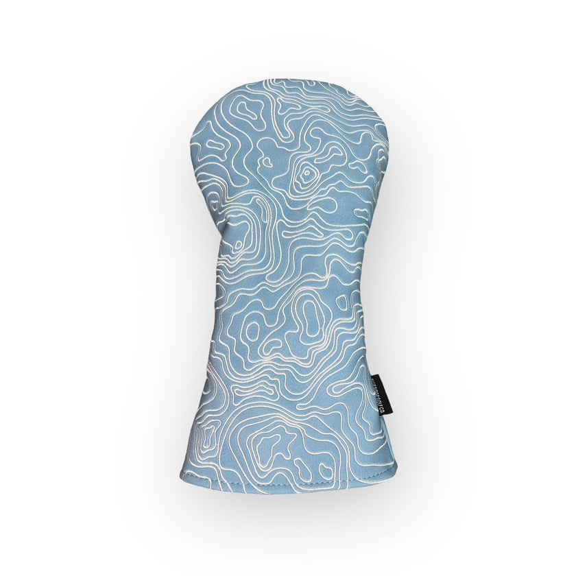 Carolina Blue Topographic Golf Club Headcover – Driver