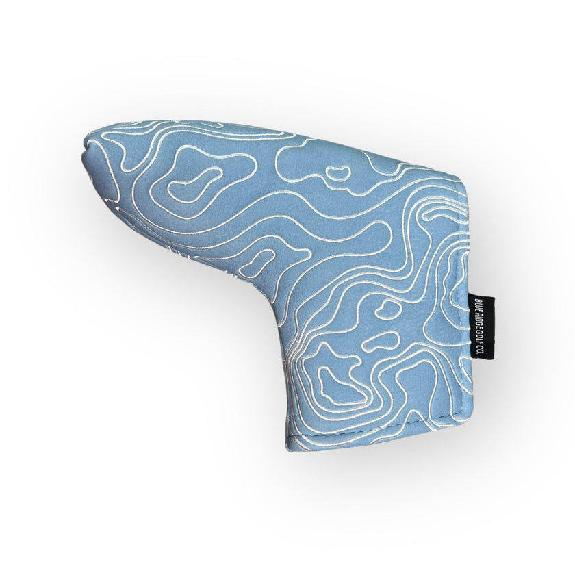 Carolina Blue Topographic Golf Club Headcover – Putter