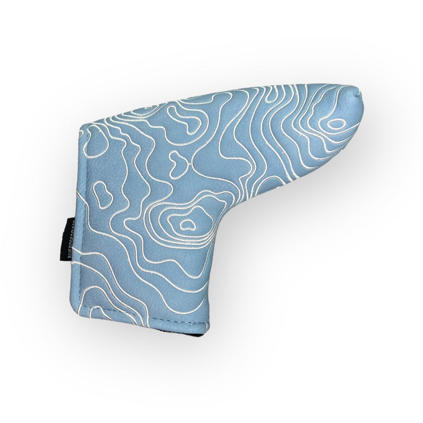 Carolina Blue Topographic Golf Club Headcover – Putter