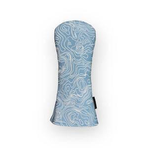 Carolina Blue Topographic Golf Club Headcover – Hybrid