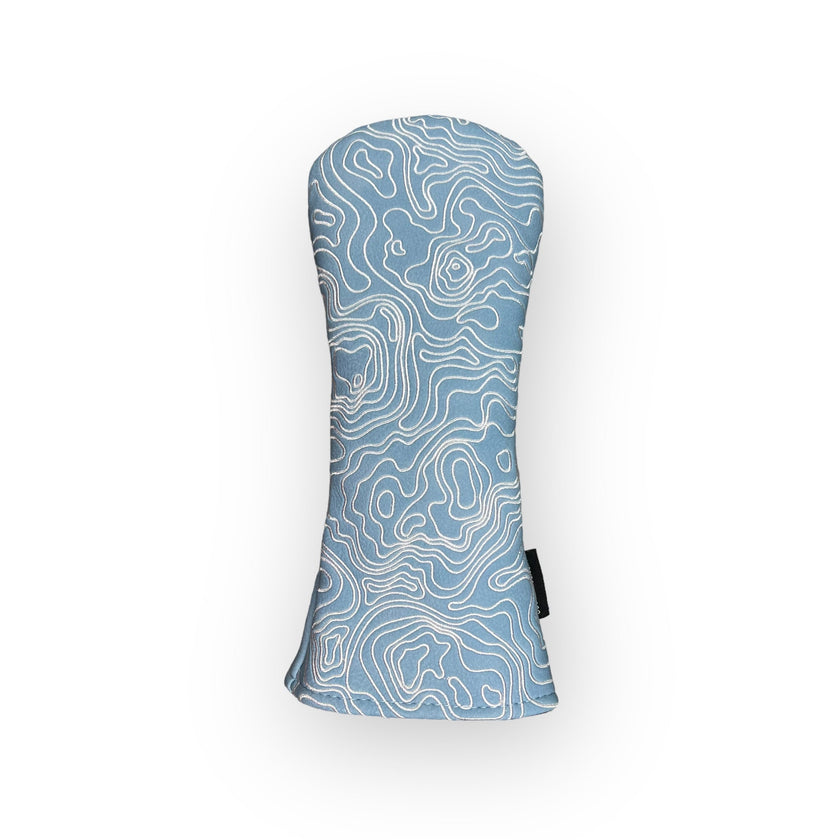 Carolina Blue Topographic Golf Club Headcover – Hybrid