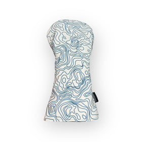 Pure White Topographic Golf Club Headcover – Driver