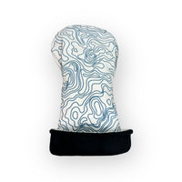 Pure White Topographic Golf Club Headcover – Interior